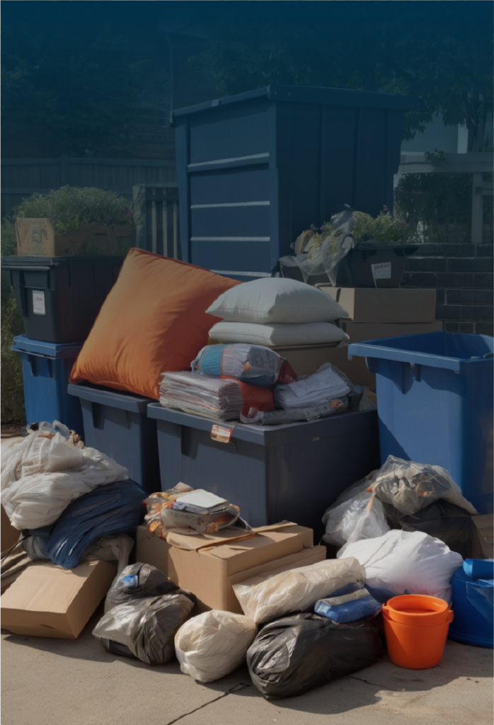 Junk Removal in Bin and Box